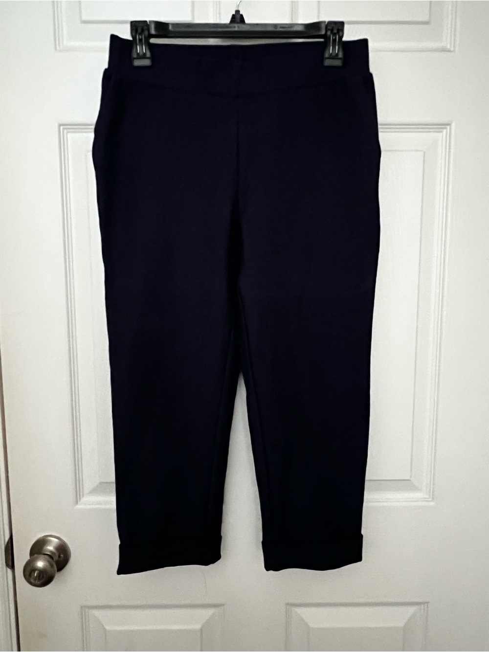Michael Kors Navy Cropped Ponte Trousers